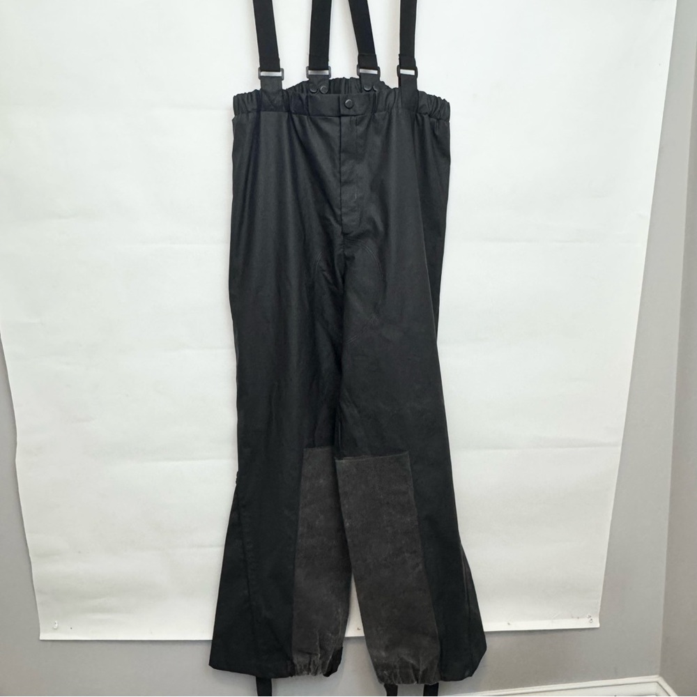 Harley Davidson Mens Medium  Waterproof Motorcycle Rain Pants With Suspenders